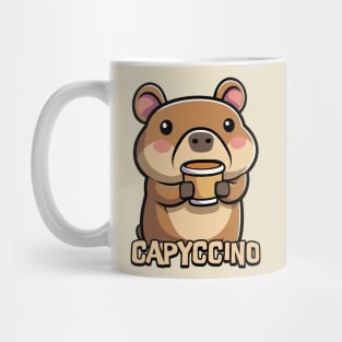 Capyccino! Cute Capybara Coffee Cartoon Mug